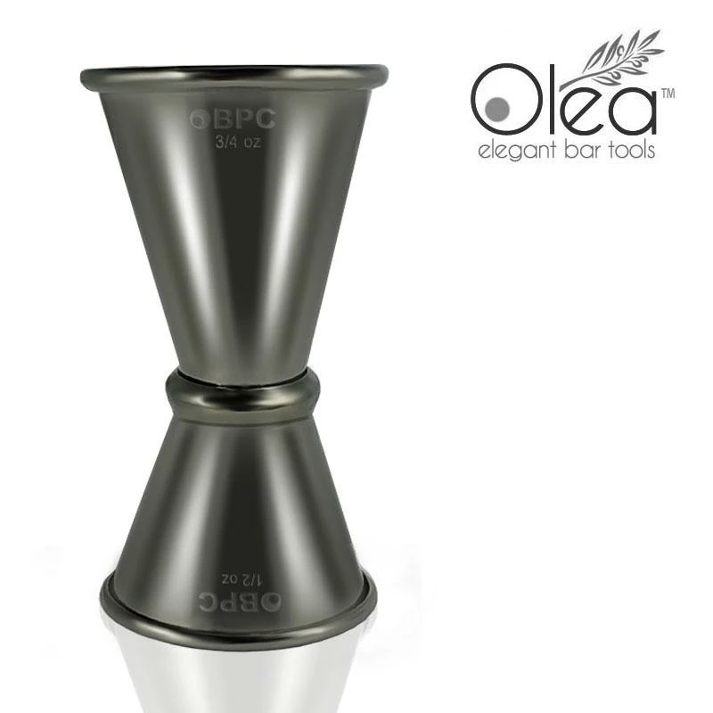 Hot Sale 🥰 Bars Olea™ Gunmetal Plated Japanese Tall Jigger - (1/2oz X 3/4oz) ⌛ 3 Hot Sale 🥰 Bars Olea™ Gunmetal Plated Japanese Tall Jigger - (1/2oz X 3/4oz) ⌛