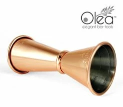 Buy 😀 Bars Olea™ Copper Plated Japanese Tall Jigger - (1 1/2oz X 1oz) ⭐ -BARS Shop jigger tall copper plated 15x1 4 800x