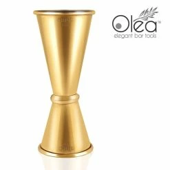 Discount ✔️ Bars Olea™ Gold Plated Japanese Tall Jigger - (1 1/2oz X 1oz) 👏