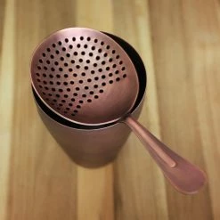 Hot Sale 👏 Bars BarConic® Julep Cocktail Strainer – Antique Finish 🛒 -BARS Shop julep strainer copper plated 800 2 800x