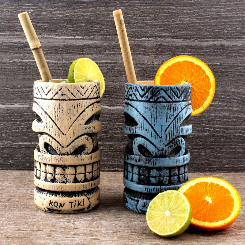 New 🎁 Bars Kon Tiki - Tiki Mug Drinkware Package - Set Of 2 🎁 4 New 🎁 Bars Kon Tiki - Tiki Mug Drinkware Package - Set Of 2 🎁 - Image 2
