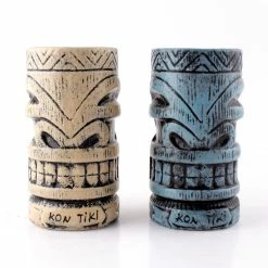 New 🎁 Bars Kon Tiki - Tiki Mug Drinkware Package - Set Of 2 🎁