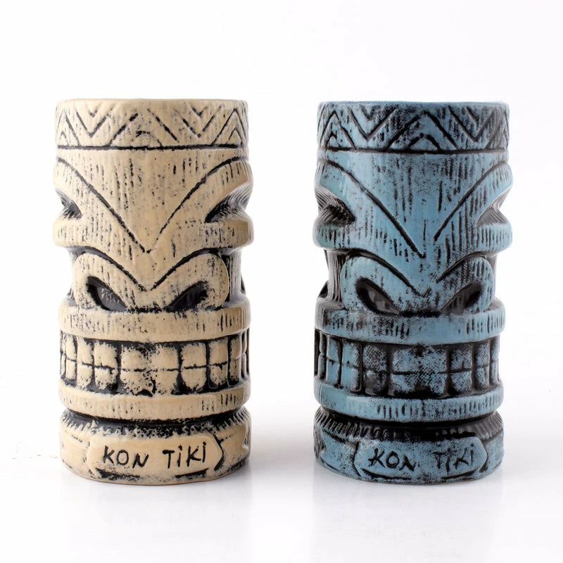 New 🎁 Bars Kon Tiki - Tiki Mug Drinkware Package - Set Of 2 🎁 3 New 🎁 Bars Kon Tiki - Tiki Mug Drinkware Package - Set Of 2 🎁