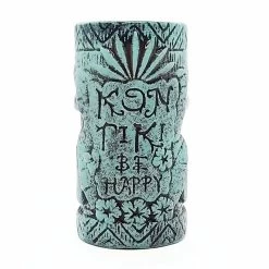 Best Sale 🥰 Bars BarConic® Tiki Drinkware - Kon Tiki Teal - 20oz 🤩 -BARS Shop kon tiki mug teal BPC back 800x