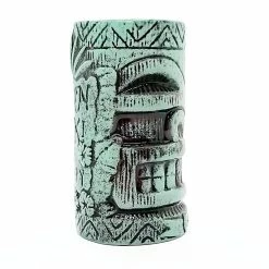 Best Sale 🥰 Bars BarConic® Tiki Drinkware - Kon Tiki Teal - 20oz 🤩 -BARS Shop kon tiki mug teal BPC side 800x