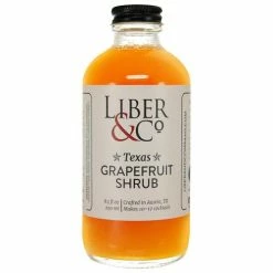 Brand new 🎉 Bars Liber & Co Essential Cocktail Syrups - 9.5 Ounce Bottle ✔️ -BARS Shop liber co texas grapefruit 8oz 800x