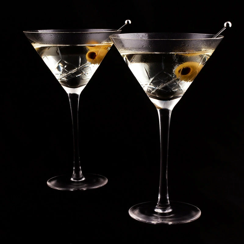 Top 10 ❤️ Bars Diamond Martini Glasses - 2 Pack - 9 Ounce 💯 4 Top 10 ❤️ Bars Diamond Martini Glasses - 2 Pack - 9 Ounce 💯 - Image 2