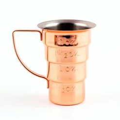 Promo 🎁 Bars Color Options - Olea™ Multi Stepped Jigger With Handle ⌛ -BARS Shop multi stepped copper 800x