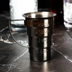 Promo 🎁 Bars Color Options - Olea™ Multi Stepped Jigger With Handle ⌛ -BARS Shop multi stepped scene 1 800x