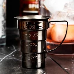 Promo 🎁 Bars Color Options - Olea™ Multi Stepped Jigger With Handle ⌛ -BARS Shop multi stepped scene 3 800x