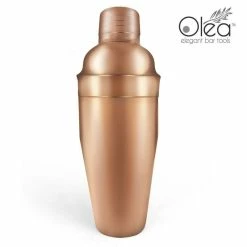 Coupon 🧨 Bars Olea™ Copper Plated 3-Piece Cocktail Shaker Deluxe - 24 Ounce 🔔