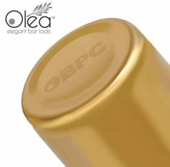 Hot Sale ❤️ Bars Olea™ Gold Plated 3-Piece Cocktail Shaker Deluxe - 24 Ounce ✔️ -BARS Shop olea 3 piece gold shaker bpc 6 800x