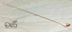 Promo 💯 Bars Olea™ Bar Spoon - Copper Plated With Bent Tip (50cm) 🛒 -BARS Shop olea copper bar spoon bent tip 2 800x