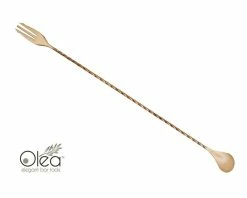 Best Pirce ✔️ Bars Olea™ Bar Spoon - Copper Plated With Trident Fork Tip (40cm) ✨ -BARS Shop olea copper bar spoon fork tip 40 7 800x