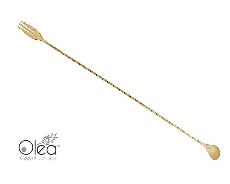 Top 10 ⌛ Bars Olea™ Bar Spoon - Gold Plated With Trident Fork Tip (50cm) 👍 5 Top 10 ⌛ Bars Olea™ Bar Spoon - Gold Plated With Trident Fork Tip (50cm) 👍 - Image 3