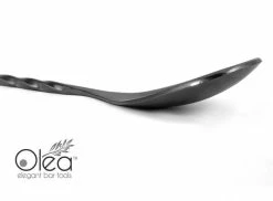 Deals 🌟 Bars Olea™ Bar Spoon - Gunmetal Plated With Bent Tip (30cm) 🔔 -BARS Shop olea gunmetal bar spoon bent tip 5a 800x
