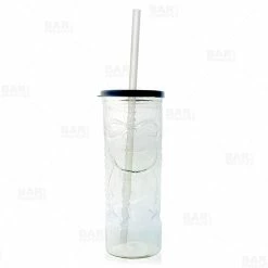 Best Sale 🥰 Bars BarConic® Tiki Cup - Clear Plastic W/ Lid And Straw - 24oz 👏