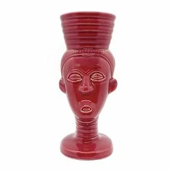New 🎁 Bars BarConic® Rose Polynesian Queen - Tiki Mug 👍 -BARS Shop polynesian queen red front BS 800x