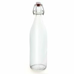 Best reviews of 🧨 Bars Swing Top Glass Bottle - Clear Round - 1 Liter Or 17 Ounce 😀 -BARS Shop round clear bottle swing top 1l 1 800x