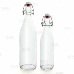 Best reviews of 🧨 Bars Swing Top Glass Bottle - Clear Round - 1 Liter Or 17 Ounce 😀