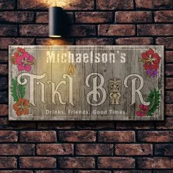 Discount ❤️ Bars CUSTOMIZABLE Large Plank Sign - 11 3/4" X 23 3/4" - Tiki - Multiple Color Options 👍 -BARS Shop sign wood 11x23 tiki brick bg gray 1000x1000 ef9eb08c fa15 434c a055 b98fbd383112 800x