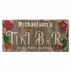 BARS Shop 17 Discount ❤️ Bars CUSTOMIZABLE Large Plank Sign - 11 3/4" X 23 3/4" - Tiki - Multiple Color Options 👍