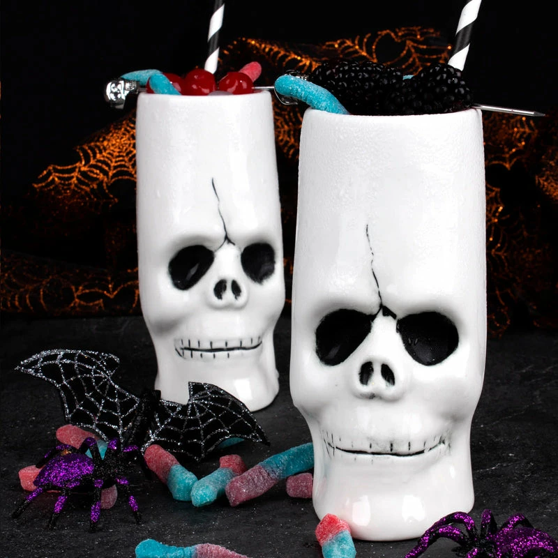 New 😍 Bars Skull Tiki Drinkware Gift Set 😍 4 New 😍 Bars Skull Tiki Drinkware Gift Set 😍 - Image 2