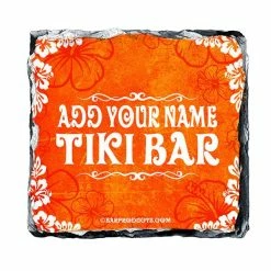 Outlet 🛒 Bars Tiki Themed CUSTOMIZABLE Rock Slate Coasters 🔔 -BARS Shop slate coaster tiki web org 800x