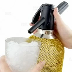 Top 10 ⌛ Bars BarConic® Glass Soda Siphon W/SS Mesh Cover - 1 Liter 😍 -BARS Shop soda siphon with gold mesh bpc3 800 800x