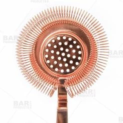 New 🔥 Bars BarConic® No Prong Strainer Long Ridged Handle - Copper 🎁 -BARS Shop str lhridge cop bpc1 1 800x
