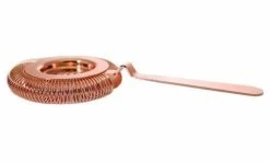 New 🔥 Bars BarConic® No Prong Strainer Long Ridged Handle - Copper 🎁