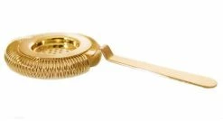 Hot Sale 😍 Bars BarConic® Long Ridged Handle No Prong Strainer - Gold 🔥