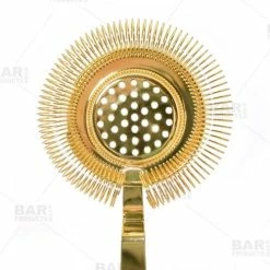 Hot Sale 😍 Bars BarConic® Long Ridged Handle No Prong Strainer - Gold 🔥 -BARS Shop str lhridge gd bpc 1 800x