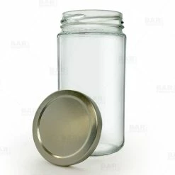 Budget 💯 Bars Craft Bartending Jar With Gold Lid - Tall Clear - 12 Ounce ⭐