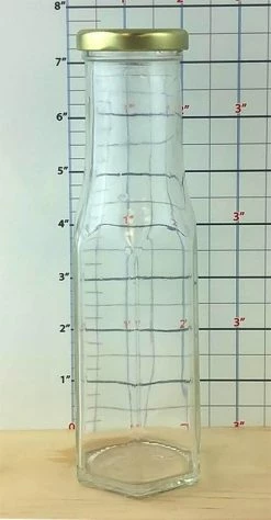 Outlet 🎁 Bars Craft Bartending Jar With Gold Lid - Tall Clear Hexagon - 8.5 Ounce 🤩 -BARS Shop tall hexagon craft bartending jar 8oz bpc ms 800x