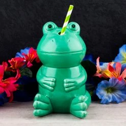 Deals 🔔 Bars 10 Ounce - Frog Tiki Mug ❤️ -BARS Shop tiki frog mug scene 800x
