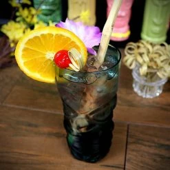 Buy 😍 Bars BarConic® Teal Tiki Glass - 15oz 👍 -BARS Shop tiki glass blue tinted bpc 6 800x