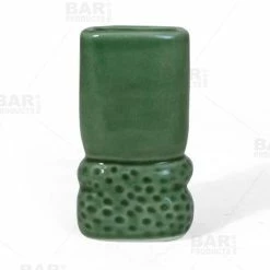 Cheapest ⭐ Bars BarConic® Ceramic Tiki Shots 🧨 -BARS Shop tiki man shot glass green back bpc 800x