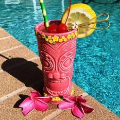 Budget 👍 Bars BarConic® Flower Goddess Tiki Drinkware - Pink - 12oz 🤩 10 Budget 👍 Bars BarConic® Flower Goddess Tiki Drinkware - Pink - 12oz 🤩 -BARS Shop tiki mug pink lei bpc 6 800x