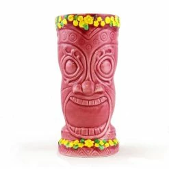 Budget 👍 Bars BarConic® Flower Goddess Tiki Drinkware - Pink - 12oz 🤩