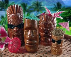 Buy 🔔 Bars Tiki Mugs Drinkware Package 1 - Set Of 4 👏 -BARS Shop tiki package 1 display 800x