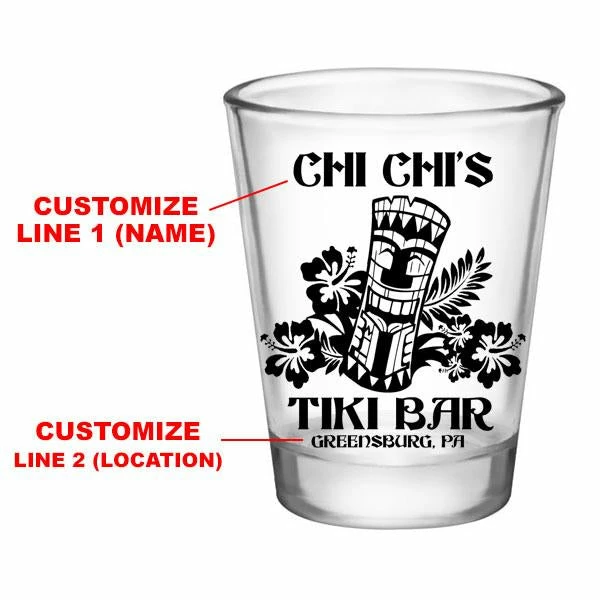 Best Pirce ⭐ Bars CUSTOMIZABLE Clear Shot Glass - Tiki Bar - 1.75oz ⌛ 4 Best Pirce ⭐ Bars CUSTOMIZABLE Clear Shot Glass - Tiki Bar - 1.75oz ⌛ - Image 2