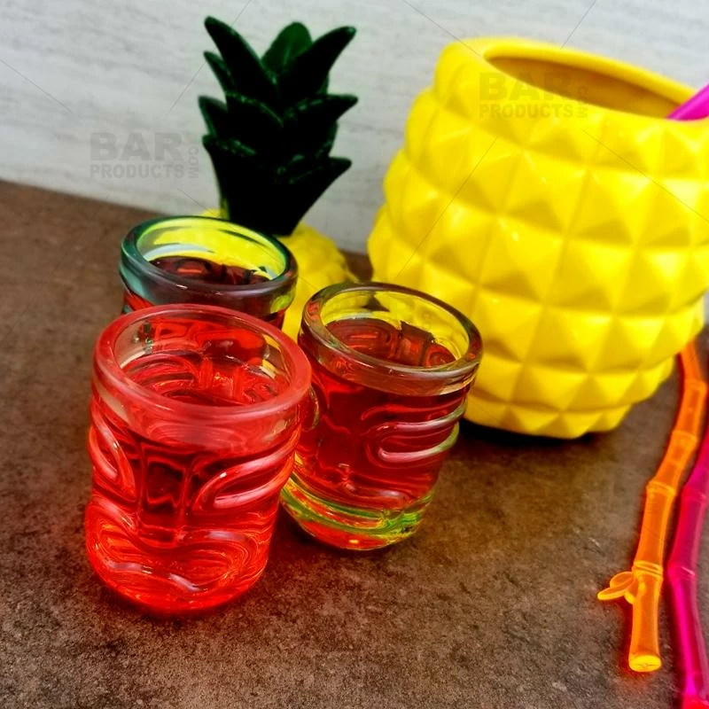 Cheap 🛒 Bars Shot Glasses - Tiki - Set Of 3 - Multicolor 😍 - Image 5