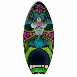 Best Sale 🔔 Bars Mean Tiki Man Surfboard Wall Mount Bottle Opener ⌛