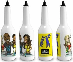 New 🎁 Bars Tipsy Bartender Kolorcoat™ Flair Bottle - 750ml 🎉 -BARS Shop tipsy bartender flair bottle sides 800x