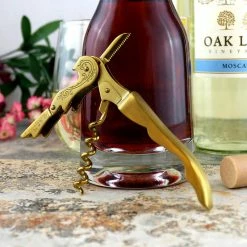 Coupon 🔥 Bars Gold Plated Double Lever Corkscrew W/ Etched Design 🌟 -BARS Shop twine embellished corkscrew gold bpc 5 800x