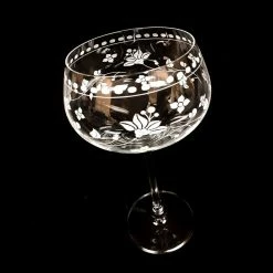 New 🥰 Bars Floral Vintage Coupe Set Of 4 - 13.5 Ounces ✔️ -BARS Shop wine1bs 800x