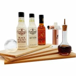 Wholesale 🤩 Bars Bitters Kit With Variety Flavored Wood Smoking Planks And Ice Ball Mold 🌟