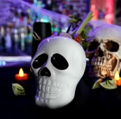Cheapest ❤️ Bars BarConic® Tiki Skull XL - 18 Ounce ⌛ -BARS Shop xl tiki skull on bar cocktail 1 800x