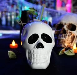 Cheapest ❤️ Bars BarConic® Tiki Skull XL - 18 Ounce ⌛ -BARS Shop xl tiki skull on bar cocktail 2 800x